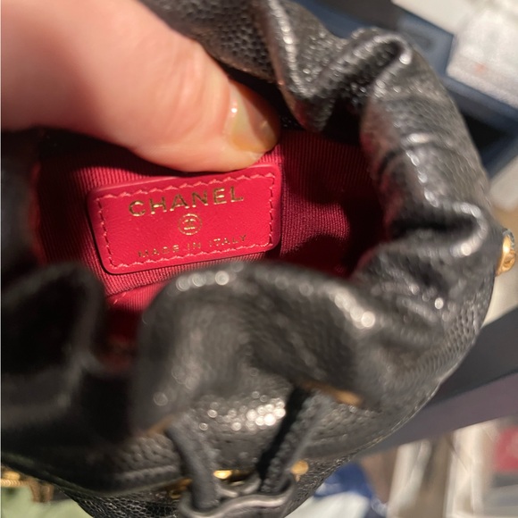 Authentic Chanel Micro medallion drawstring caviar bucket bag - Picture 7 of 13